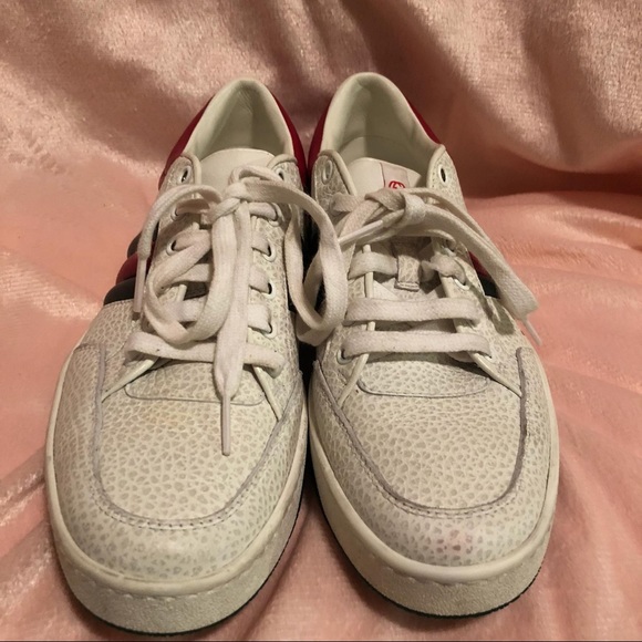 Gucci Men 368494 Praga Karibu White Leather - Picture 4 of 7